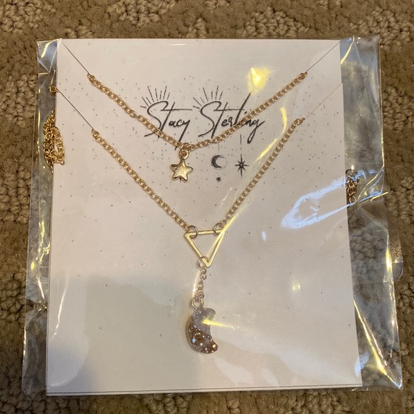 Stacy Sterling Jewelry - Stacy sterling double moon and Star necklace!